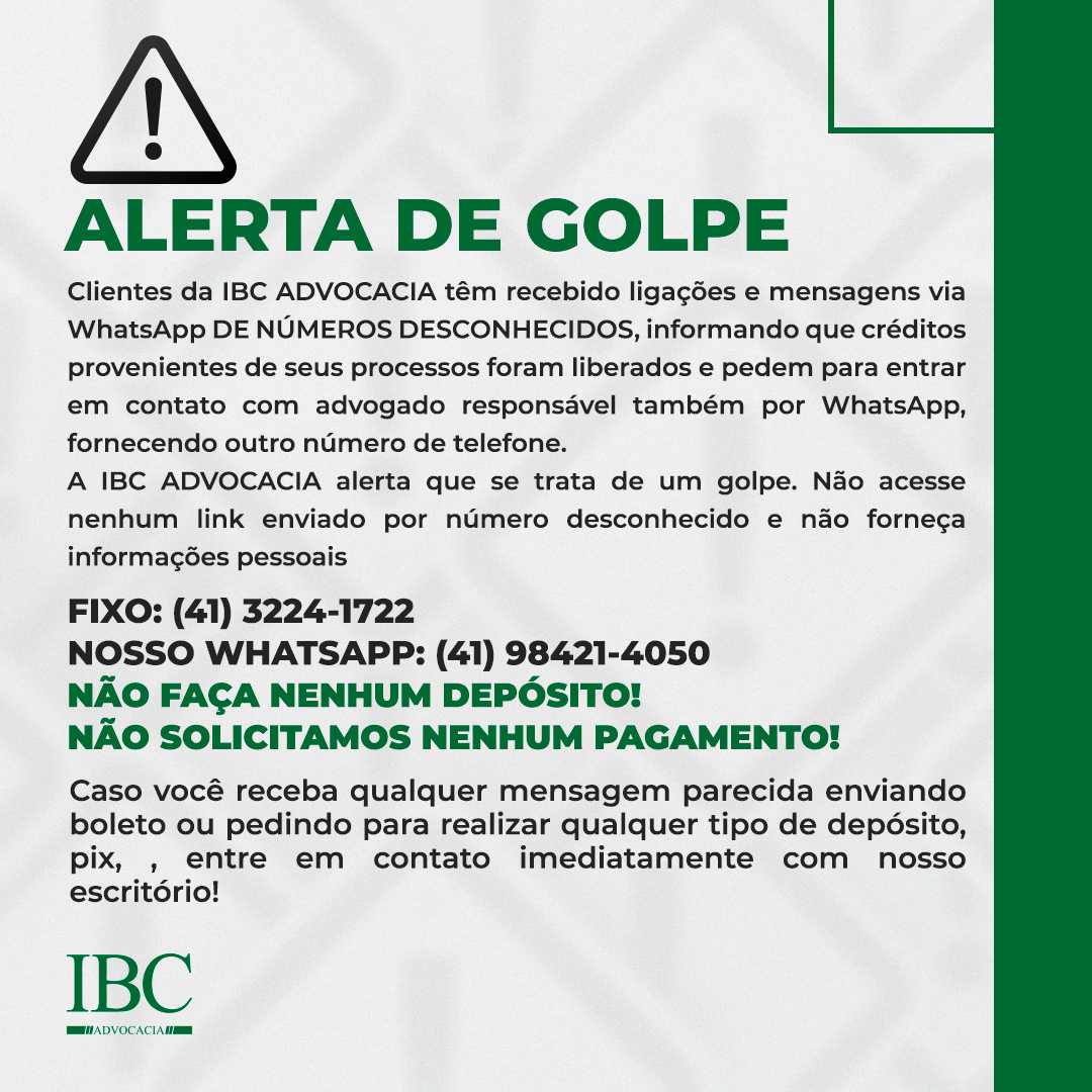 No momento, você está visualizando Alerta golpe!